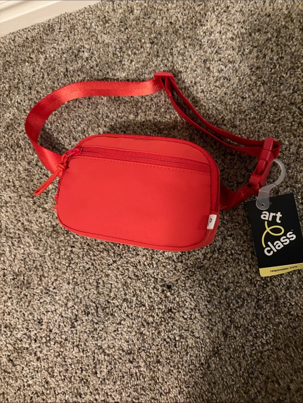 art class Red Compact Kids Crossbody Pouch